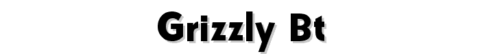 Grizzly BT font